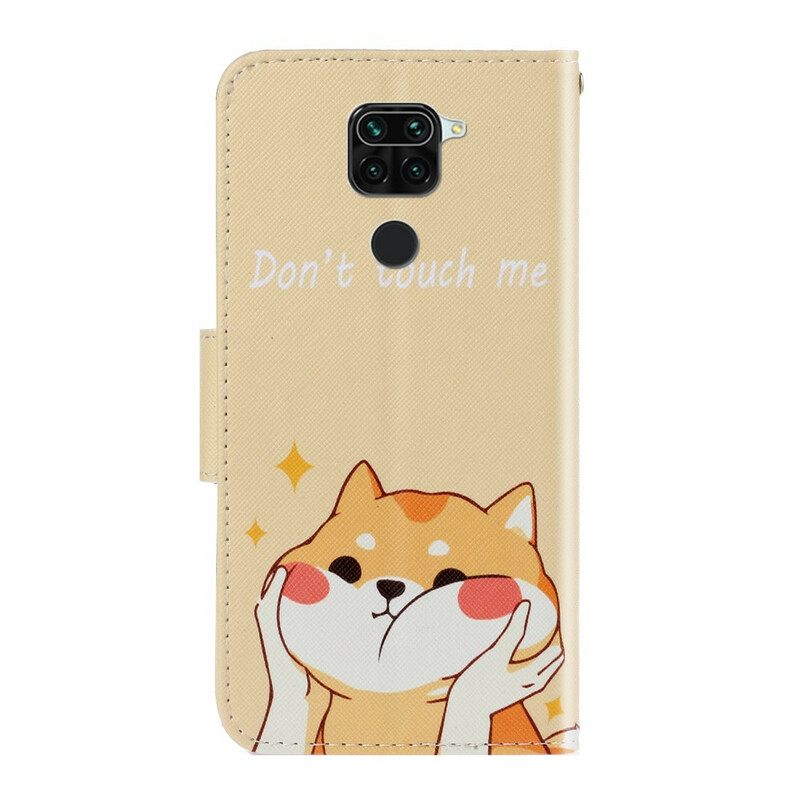 Kotelot Xiaomi Redmi Note 9 Suojaketju Kuori Cat Don't Touch Me Strappy