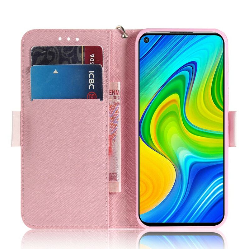 Kotelot Xiaomi Redmi Note 9 Suojaketju Kuori Hamsterit Lanyardissa