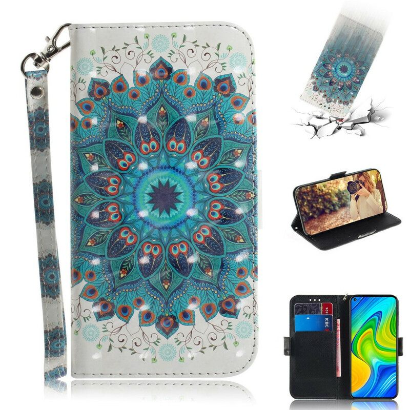 Kotelot Xiaomi Redmi Note 9 Suojaketju Kuori Magistral Strappy Mandala