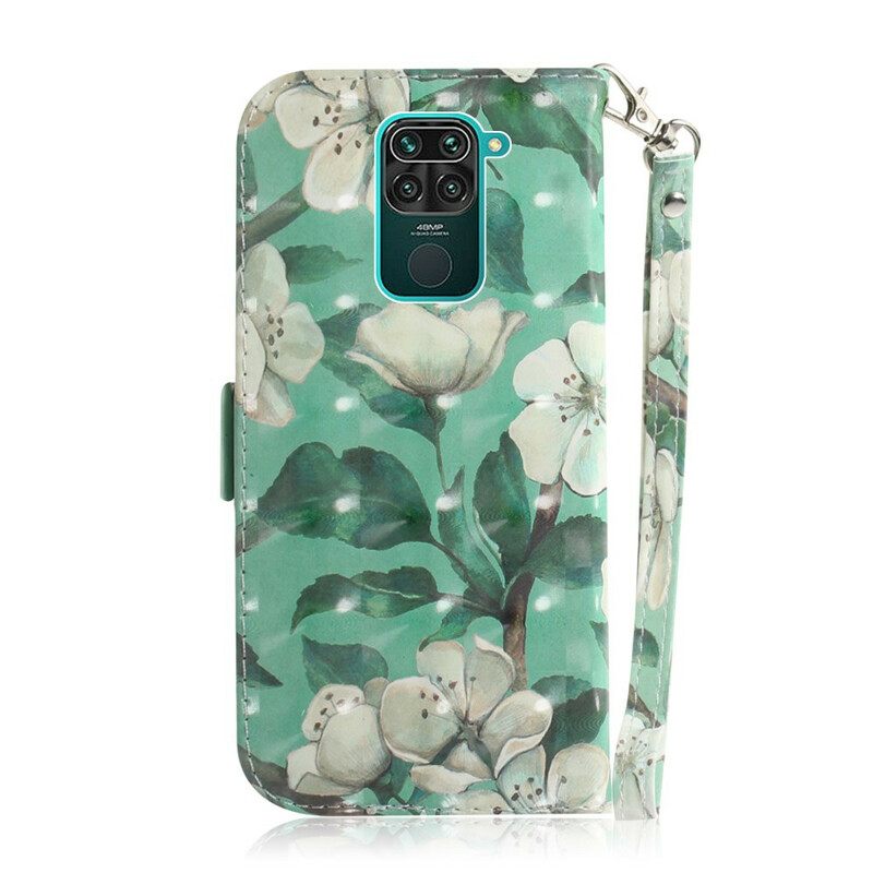 Kotelot Xiaomi Redmi Note 9 Suojaketju Kuori Strap Flower Branch