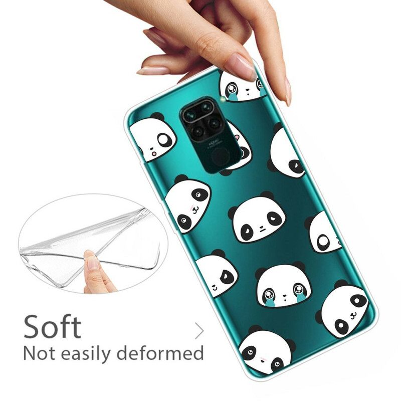 Kuori Xiaomi Redmi Note 9 Sentimental Pandas