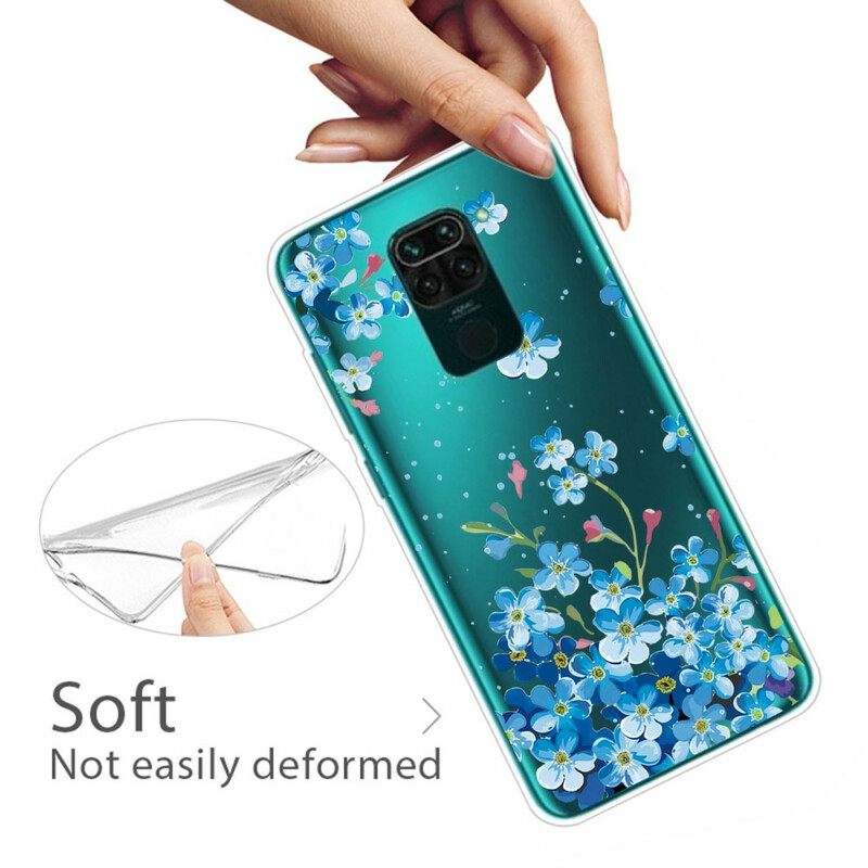 Kuori Xiaomi Redmi Note 9 Sinikukkakimppu