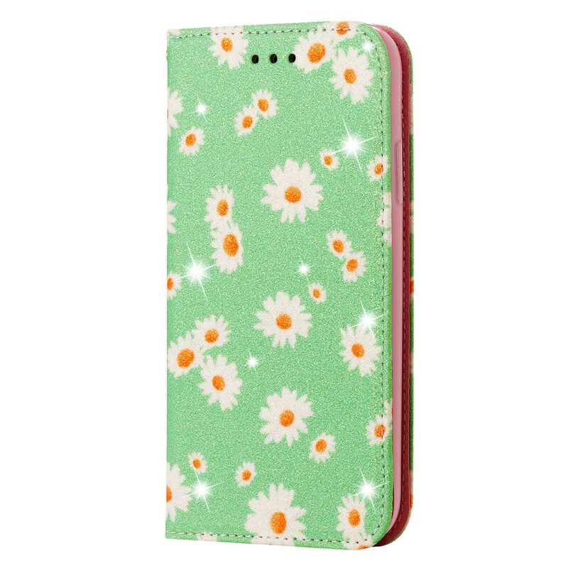 Puhelinkuoret Xiaomi Redmi Note 9 Kotelot Flip Daisies