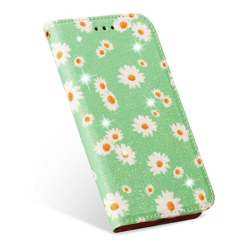 Puhelinkuoret Xiaomi Redmi Note 9 Kotelot Flip Daisies