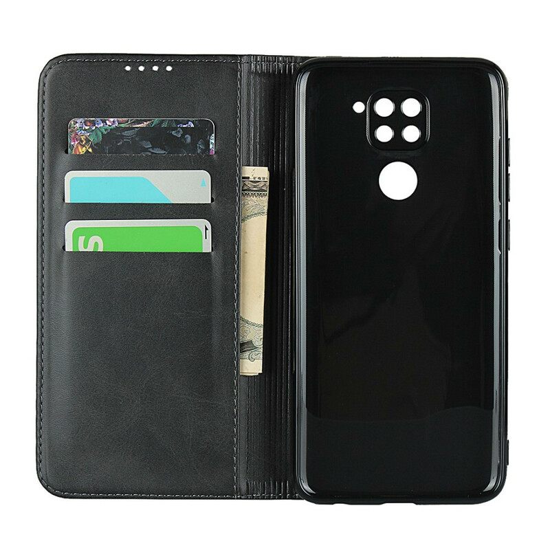 Puhelinkuoret Xiaomi Redmi Note 9 Kotelot Flip Premium Faux Leather Tikkaukset