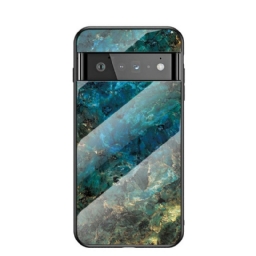 Case Google Pixel 6 Pro Marble Tempered Glass