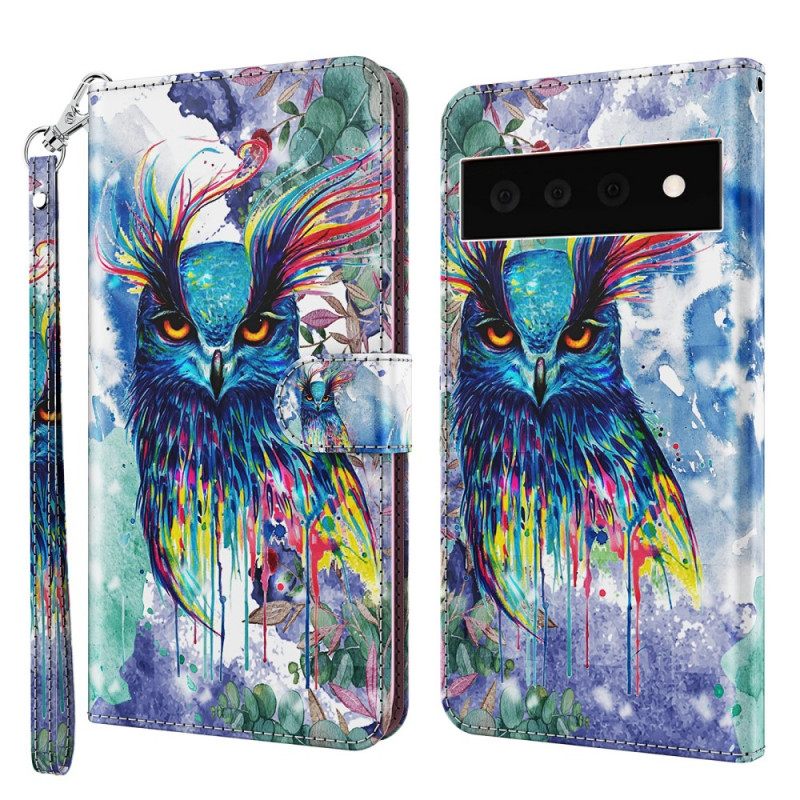 Flip Case Google Pixel 6 Pro Bird Watercolour