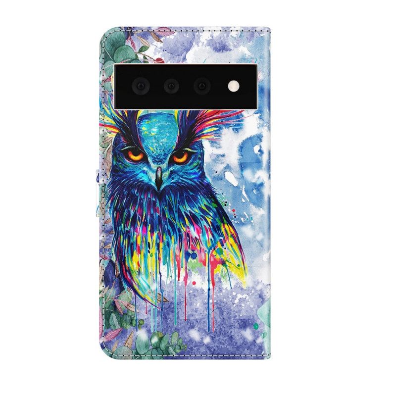 Flip Case Google Pixel 6 Pro Bird Watercolour