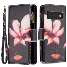 Flip Case Google Pixel 6 Pro Flower Vetoketjullinen Tasku