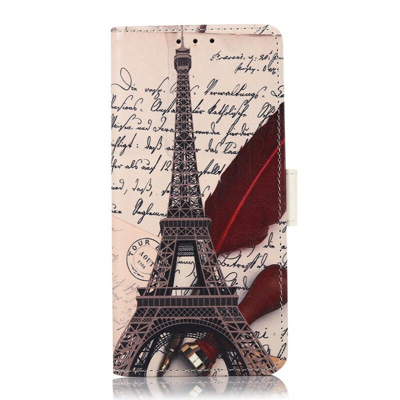 Flip Case Google Pixel 6 Pro Runoilijan Eiffel-torni