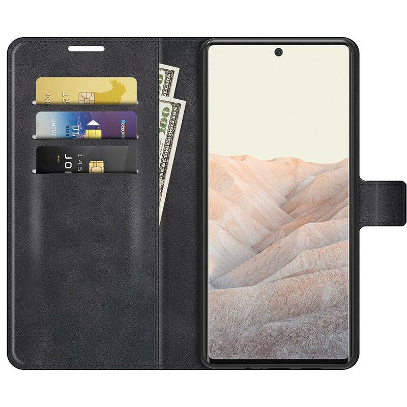 Flip Case Google Pixel 6 Pro Slim Extreme Leather Effect