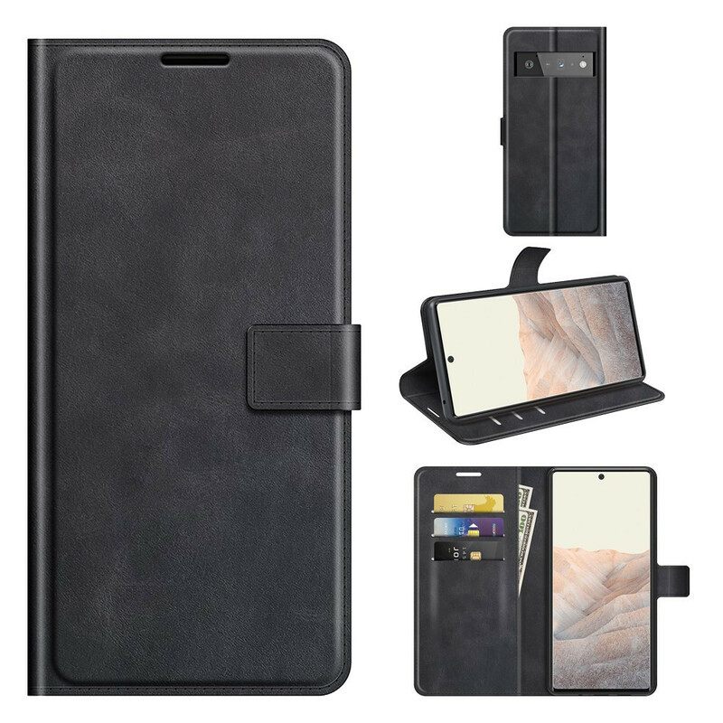 Flip Case Google Pixel 6 Pro Slim Extreme Leather Effect