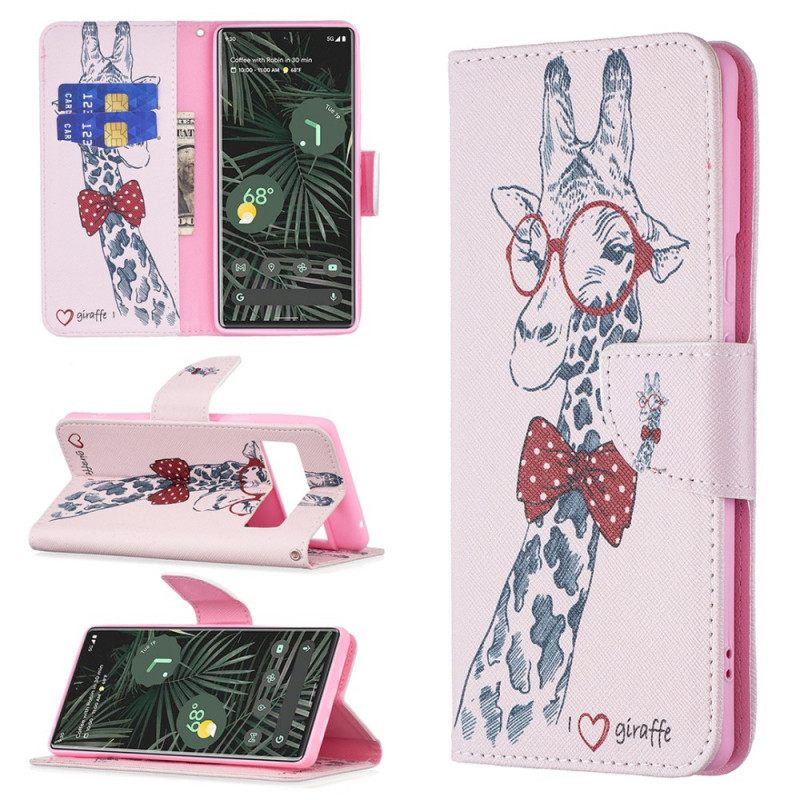 Kotelot Google Pixel 6 Pro Brainy Giraffe