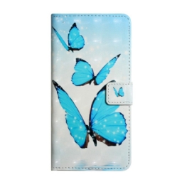 Kotelot Google Pixel 6 Pro Flying Blue Butterflies