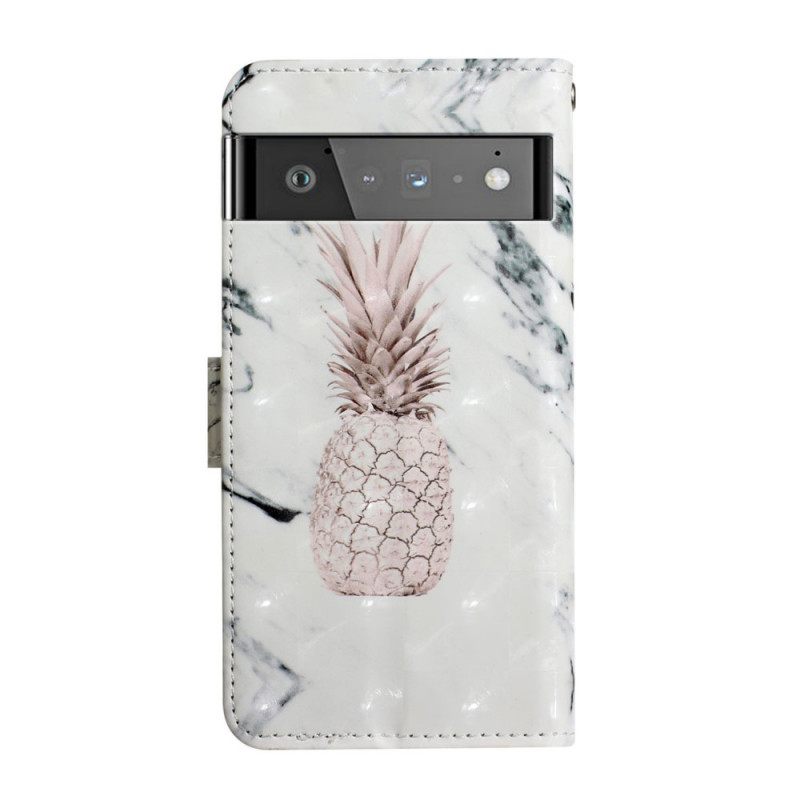 Kotelot Google Pixel 6 Pro Light Spot Ananas