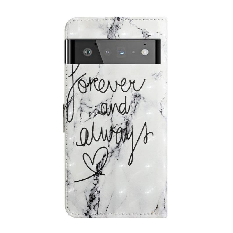 Kotelot Google Pixel 6 Pro Marble Forever & Always