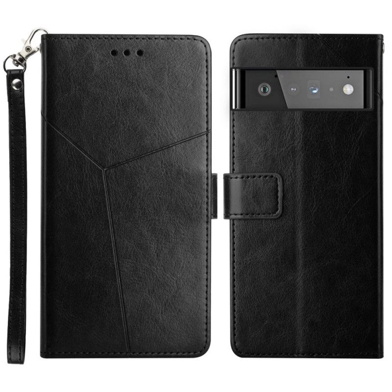 Kotelot Google Pixel 6 Pro Style Leather Geo Y Design