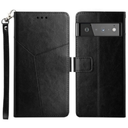 Kotelot Google Pixel 6 Pro Style Leather Geo Y Design