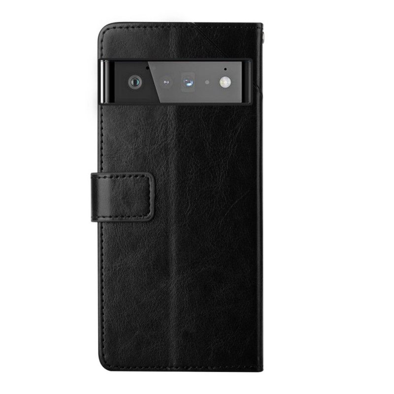 Kotelot Google Pixel 6 Pro Style Leather Geo Y Design