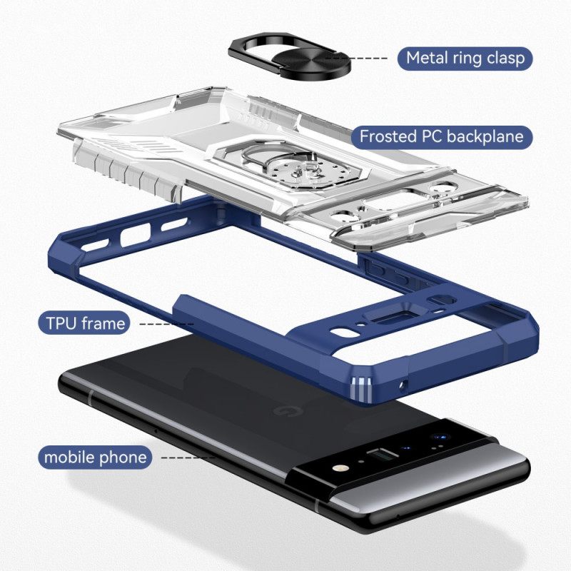 Kuori Google Pixel 6 Pro Rugged Shield Rengaskiinnike