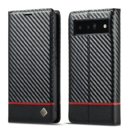 Puhelinkuoret Google Pixel 6 Pro Kotelot Flip Carbon Fiber Lc.imeeke