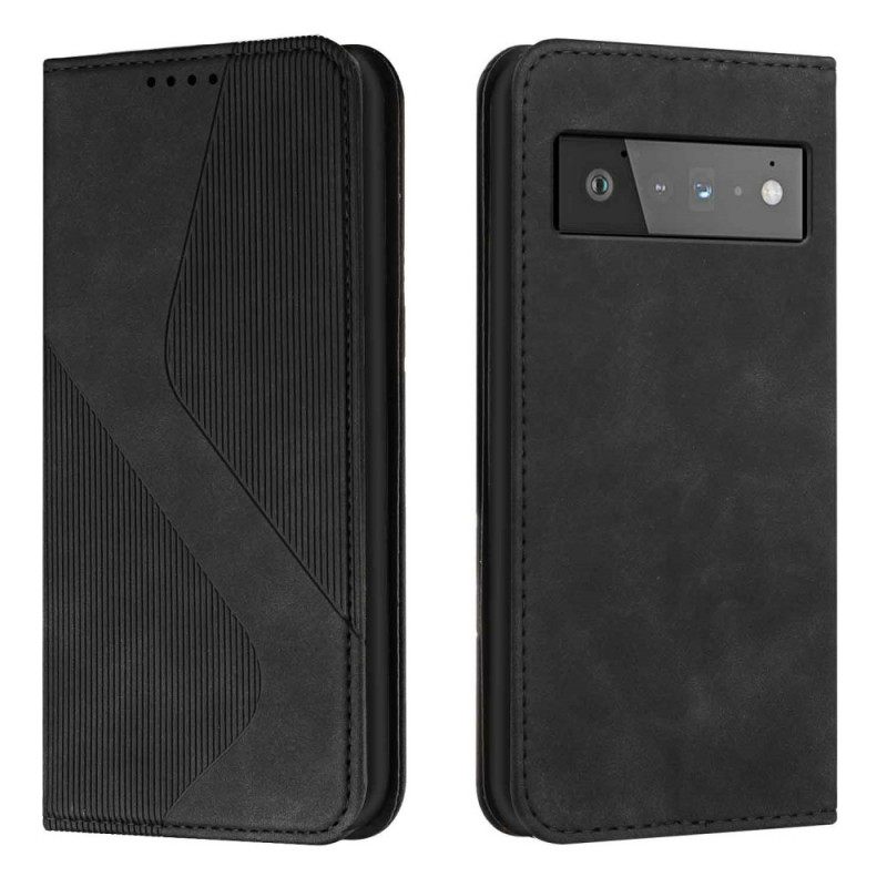 Puhelinkuoret Google Pixel 6 Pro Kotelot Flip Style Leather S-design