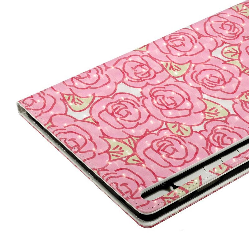 Kotelot Samsung Galaxy Tab S7 Plus / Tab S8 Plus Flowers