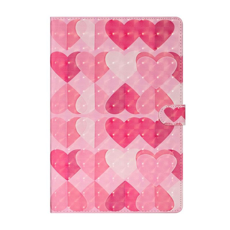 Kotelot Samsung Galaxy Tab S7 Plus / Tab S8 Plus Hearts