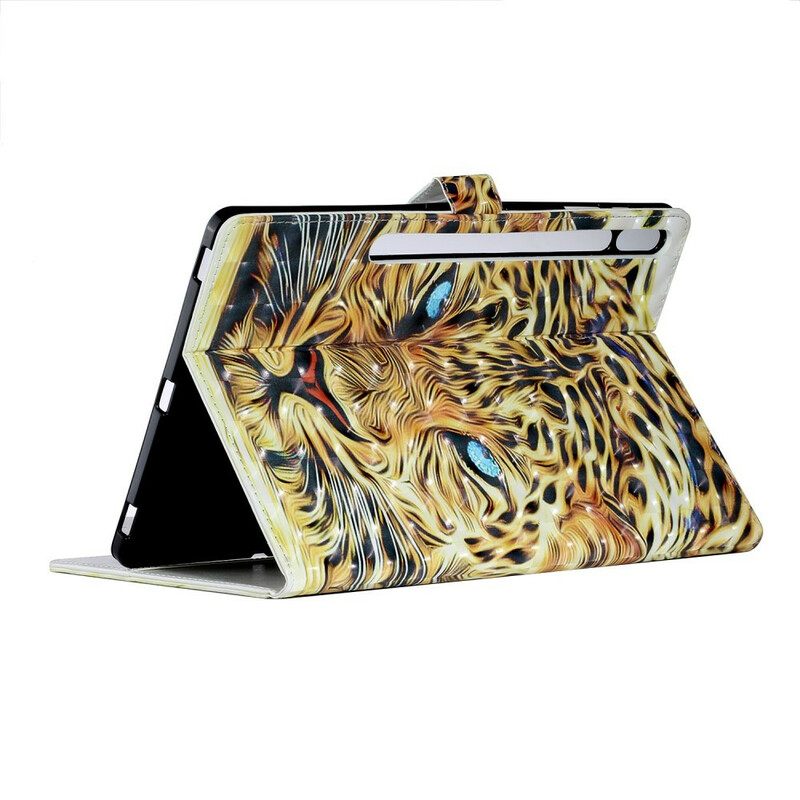 Kotelot Samsung Galaxy Tab S7 Plus / Tab S8 Plus Tiger Art