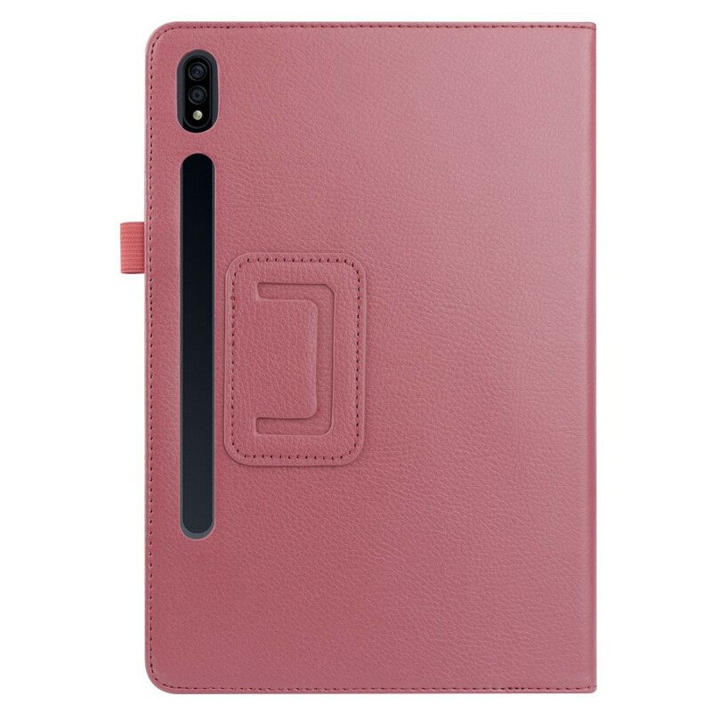 Kuoret Samsung Galaxy Tab S7 Plus / Tab S8 Plus Lychee Faux Leather