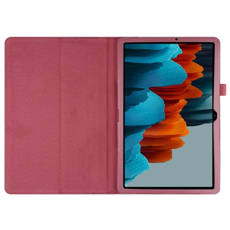 Kuoret Samsung Galaxy Tab S7 Plus / Tab S8 Plus Lychee Faux Leather