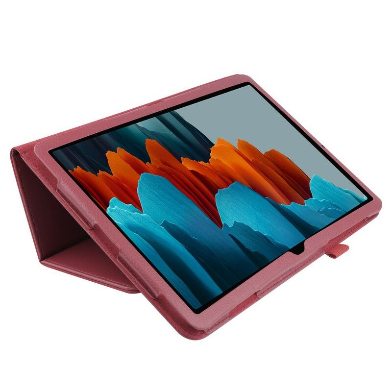 Kuoret Samsung Galaxy Tab S7 Plus / Tab S8 Plus Lychee Faux Leather