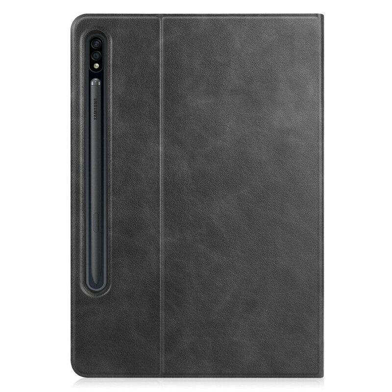 Nahkakuori Samsung Galaxy Tab S7 Plus / Tab S8 Plus Classic Faux Leather