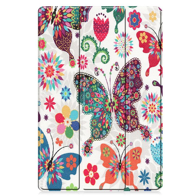 Puhelinkuoret Samsung Galaxy Tab S7 Plus / Tab S8 Plus Enhanced Butterflies And Flowers