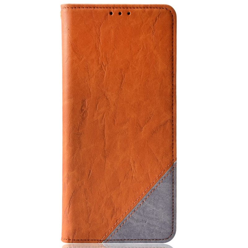 Puhelinkuoret Alcatel 1S / 3L (2021) Kotelot Flip Faux Leather Bicolor Oblique