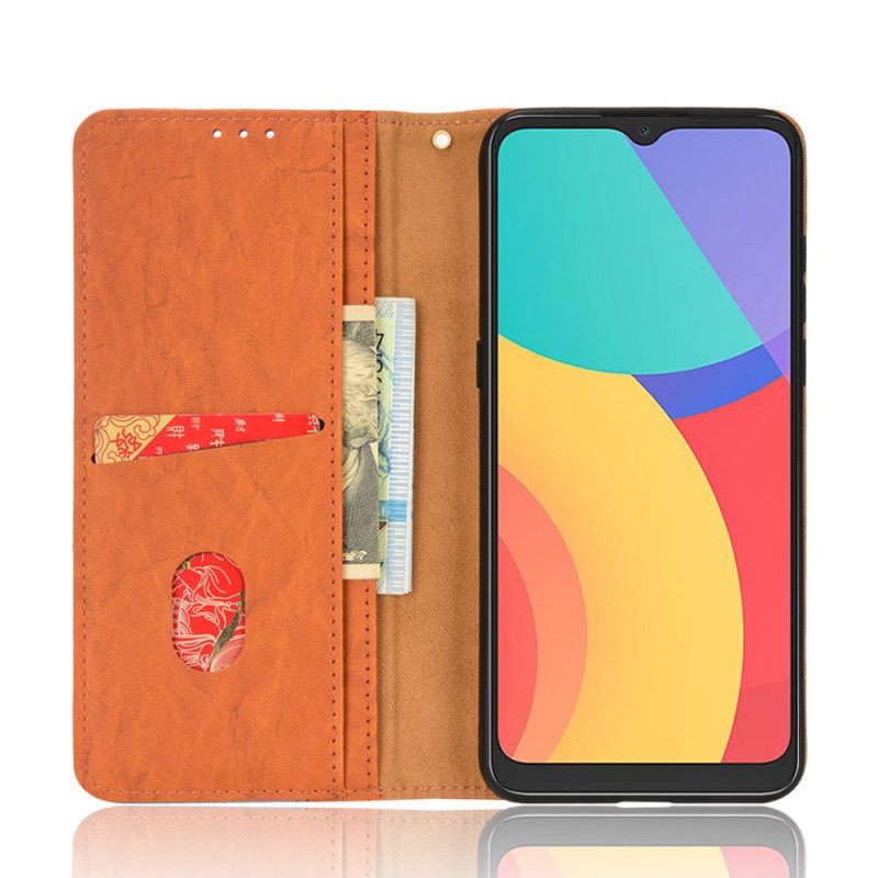 Puhelinkuoret Alcatel 1S / 3L (2021) Kotelot Flip Faux Leather Bicolor Oblique