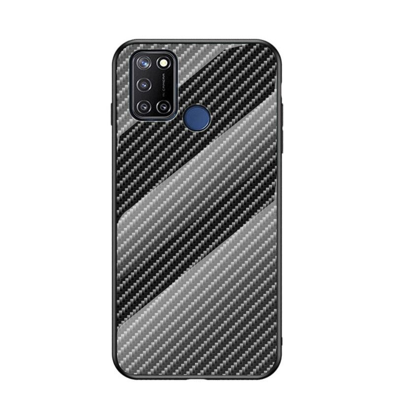 Kuori Realme 7i Carbon Fiber Karkaistu Lasi