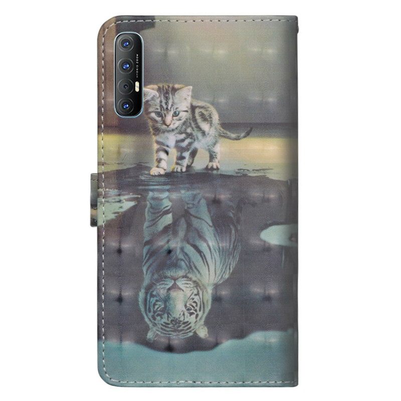 Flip Case Oppo Find X2 Neo Ernest The Tiger