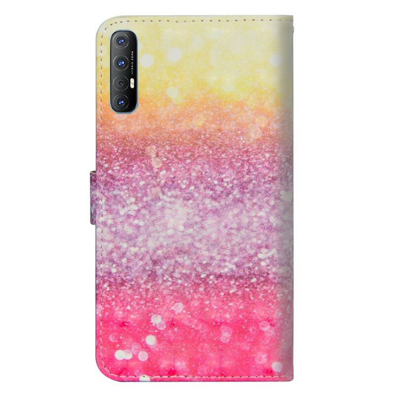 Kotelot Oppo Find X2 Neo Magenta Glitter Gradient