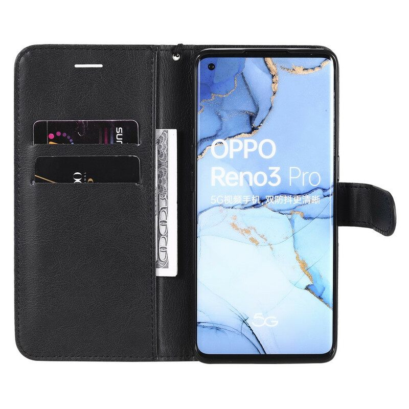 Kotelot Oppo Find X2 Neo Suojaketju Kuori Solid Color Series Strappy