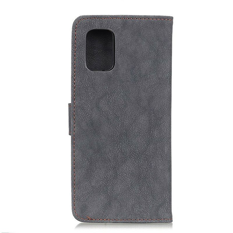 Kotelot Samsung Galaxy Note 20 Ultra Faux Leather Split Retro Khazneh