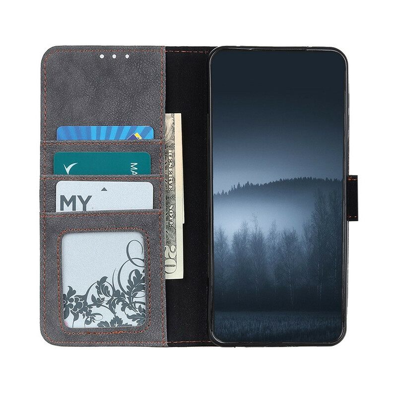 Kotelot Samsung Galaxy Note 20 Ultra Faux Leather Split Retro Khazneh