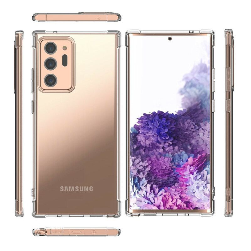 Kuori Samsung Galaxy Note 20 Ultra Läpinäkyvät Leeu-tyynyt