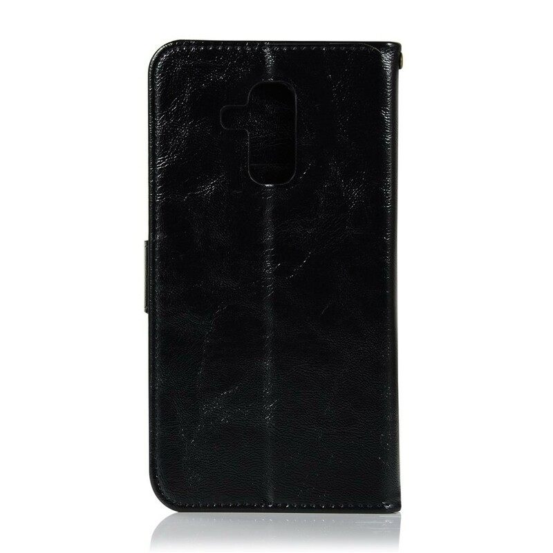 Kotelot Huawei Mate 20 Lite Suojaketju Kuori Vintage Leather Effect Strappy