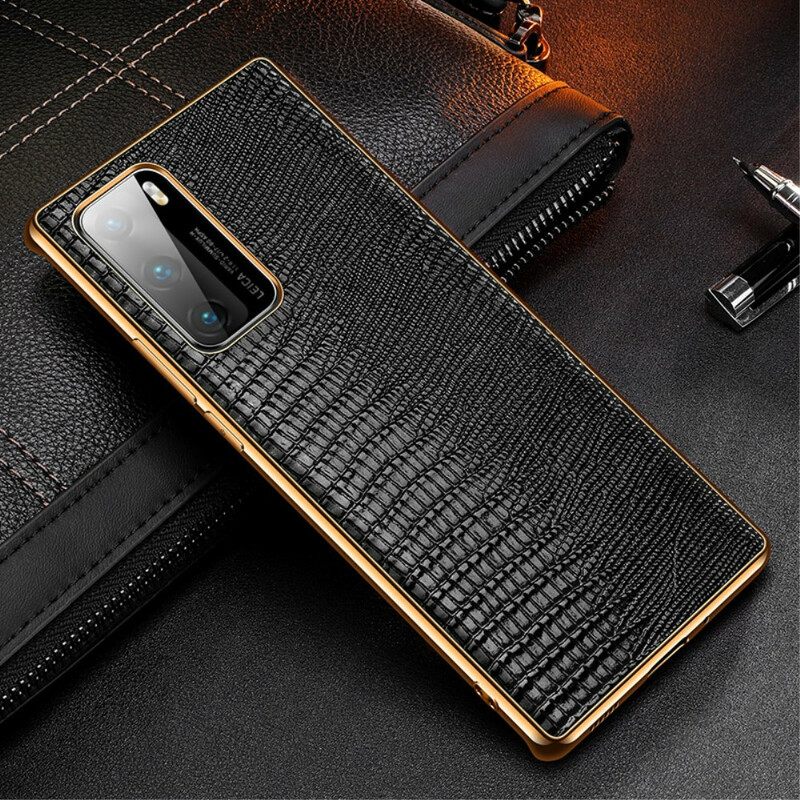 Case Huawei P40 Aito Lizard Texture Nahka