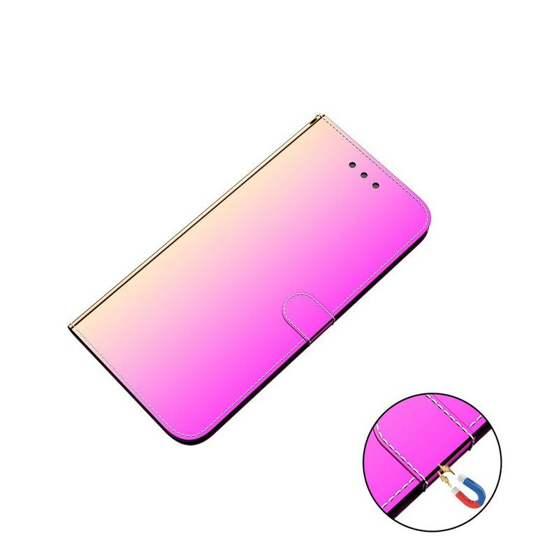 Kotelot Huawei P40 Keinonahkainen Peilin Kansi