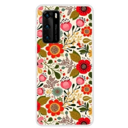 Kuori Huawei P40 Floral Tapestry