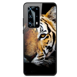 Kuori Huawei P40 Realistic Tiger Tempered Glass