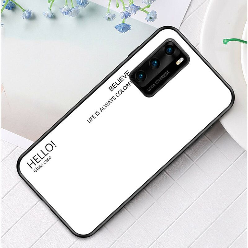 Kuori Huawei P40 Tempered Glass Hei