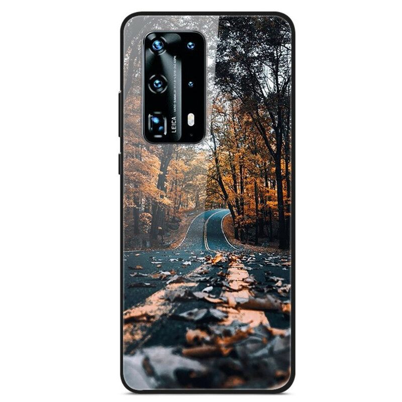 Kuori Huawei P40 Tempered Glass Road To Happiness